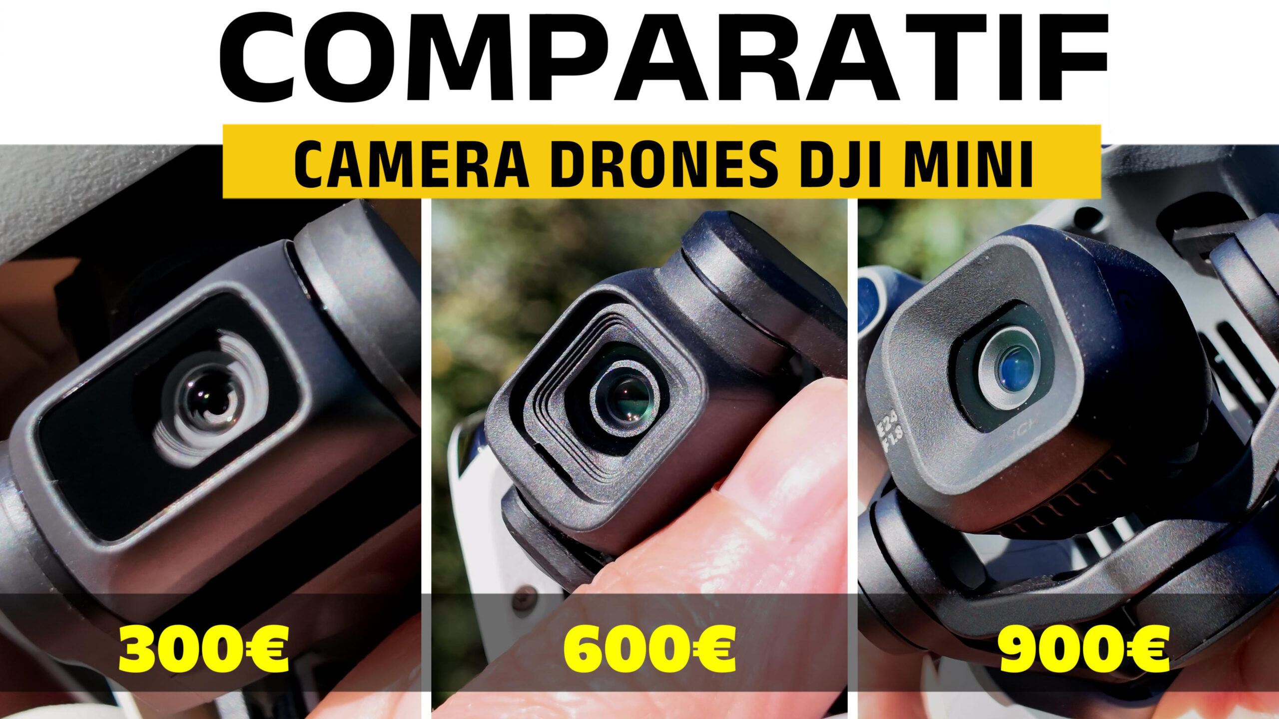 Comparatif Caméras Drones DJI Mini
