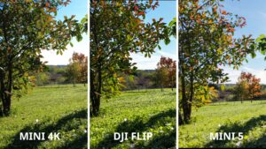 comparatif lumière drones mini