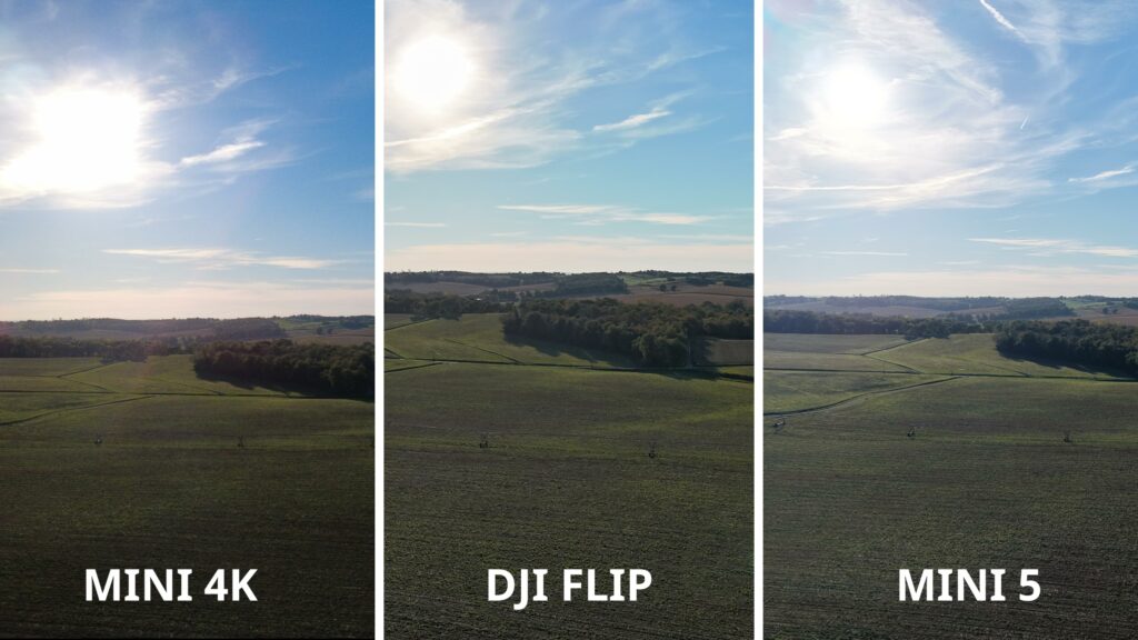 contre jour photo drones