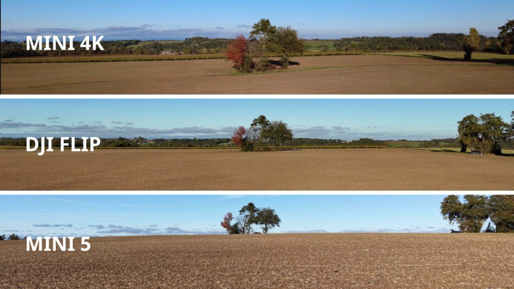 paysage terre et arbres drones